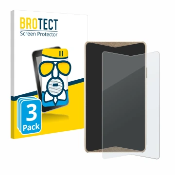 Front side of a product packaging with the brand logo BROTECT. Next to it is the device ELLIPAL Titan 2.0 Cold Wallet shown wi