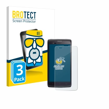 Front side of a product packaging with the brand logo BROTECT. Next to it is the device Almex cruise.1 shown with the correspo