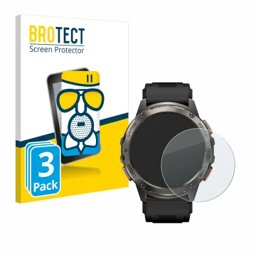 Front side of a product packaging with the brand logo BROTECT. Next to it is the device Kospet Tank T3 shown with the correspo