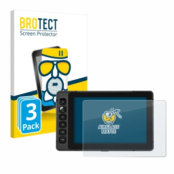 Front side of a product packaging with the brand logo BROTECT. Next to it is the device SmallHD Ultra 7 shown with the corresp