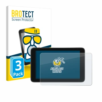 Front side of a product packaging with the brand logo BROTECT. Next to it is the device YoloLiv YoloBox Ultra shown with the c