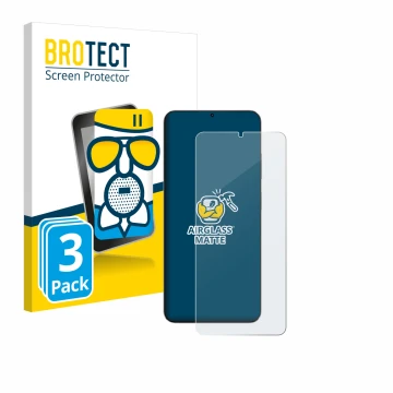 Front side of a product packaging with the brand logo BROTECT. Next to it is the device Blackview Oscal Tiger 10 shown with th