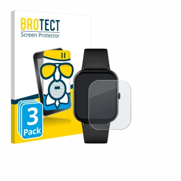 Front side of a product packaging with the brand logo BROTECT. Next to it is the device Reflex Active Series 17 shown with the