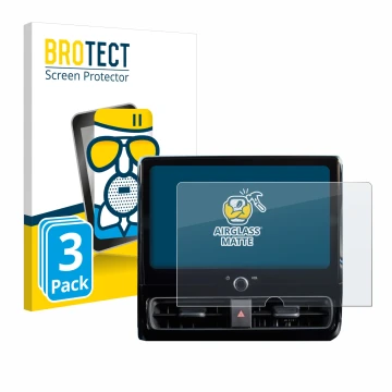 Front side of a product packaging with the brand logo BROTECT. Next to it is the device Toyota Yaris 2024 shown with the corre