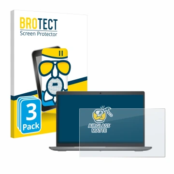 Front side of a product packaging with the brand logo BROTECT. Next to it is the device Dell Precision 3590 Workstation shown 