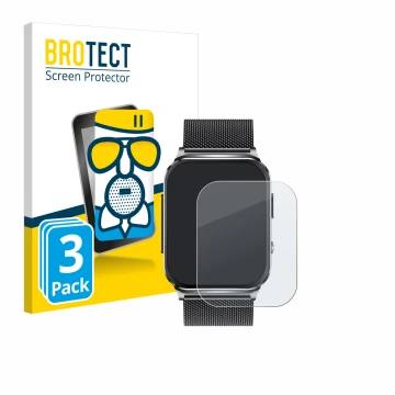 Front side of a product packaging with the brand logo BROTECT. Next to it is the device Kardena Care Pro 2 (rectangular) shown