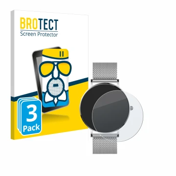 Front side of a product packaging with the brand logo BROTECT. Next to it is the device Watcho Ultra Pro shown with the corres