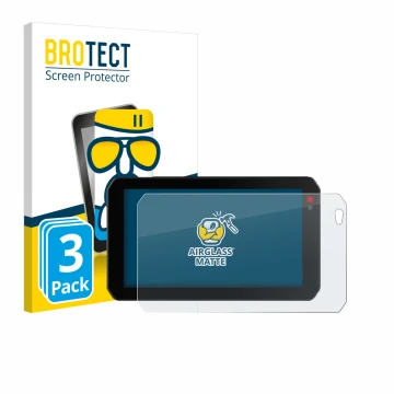 Front side of a product packaging with the brand logo BROTECT. Next to it is the device Chigee AIO-5 Lite shown with the corre