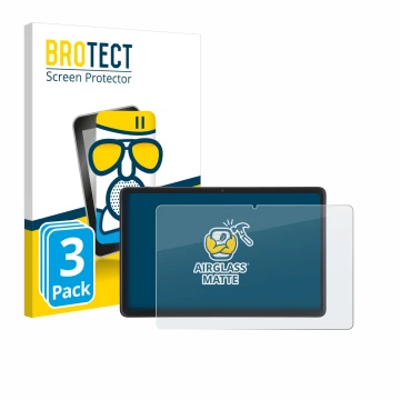 Front side of a product packaging with the brand logo BROTECT. Next to it is the device Acepad A170 10.4