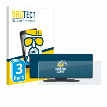 Front side of a product packaging with the brand logo BROTECT. Next to it is the device Carpuride W903 9.3