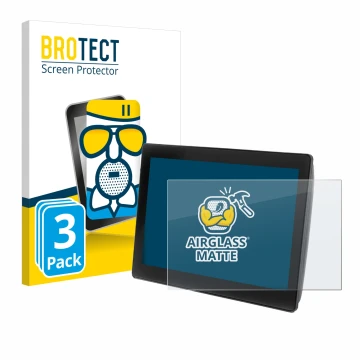 Front side of a product packaging with the brand logo BROTECT. Next to it is the device John Deere G5 Plus Universal 12.8