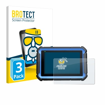 Front side of a product packaging with the brand logo BROTECT. Next to it is the device Topdon ArtiDiag Pro shown with the cor