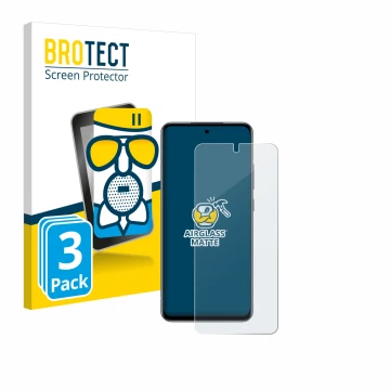 Front side of a product packaging with the brand logo BROTECT. Next to it is the device Nokia X30 5G shown with the correspond