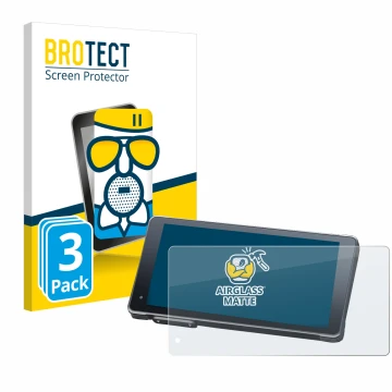 Front side of a product packaging with the brand logo BROTECT. Next to it is the device Lamto Smart Screen RC12 5.5