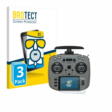 Front side of a product packaging with the brand logo BROTECT. Next to it is the device Jumper T15 shown with the correspondin