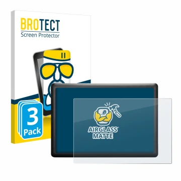 Front side of a product packaging with the brand logo BROTECT. Next to it is the device Wacom One S CTL-472-S shown with the c