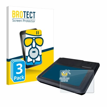 Front side of a product packaging with the brand logo BROTECT. Next to it is the device Techfive ECR 100 shown with the corres