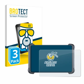 Front side of a product packaging with the brand logo BROTECT. Next to it is the device Thinkcar Thinkscan 689BT shown with th