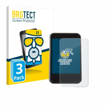 Front side of a product packaging with the brand logo BROTECT. Next to it is the device Freesky YL81F shown with the correspon