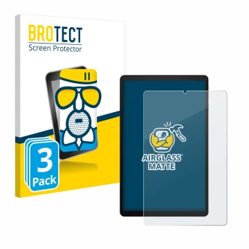 Front side of a product packaging with the brand logo BROTECT. Next to it is the device Acer Iconia Tab A10 10.1