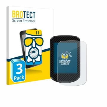 Front side of a product packaging with the brand logo BROTECT. Next to it is the device igpsport BSC300T shown with the corres