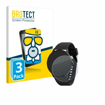 Front side of a product packaging with the brand logo BROTECT. Next to it is the device Reflex Active Series 22 shown with the