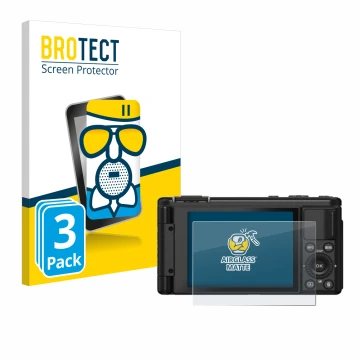 Front side of a product packaging with the brand logo BROTECT. Next to it is the device Yashica City 100 shown with the corres