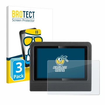 Front side of a product packaging with the brand logo BROTECT. Next to it is the device Launch X-431 V+ 5.0 Pro3S shown with t