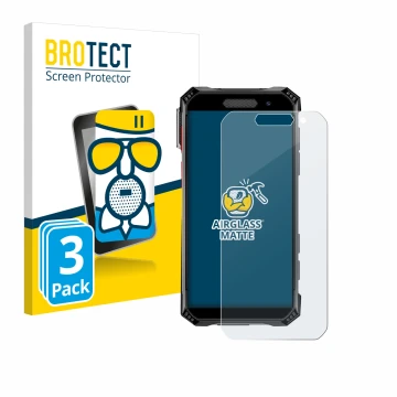 Front side of a product packaging with the brand logo BROTECT. Next to it is the device Soyes S10 Max shown with the correspon