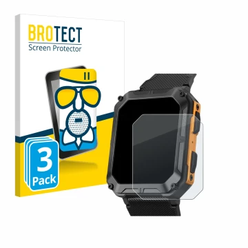 Front side of a product packaging with the brand logo BROTECT. Next to it is the device Stahlgear Thor shown with the correspo
