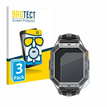 Front side of a product packaging with the brand logo BROTECT. Next to it is the device Stahlgear Thor 2.0 shown with the corr