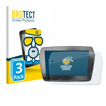 Front side of a product packaging with the brand logo BROTECT. Next to it is the device Voge 525DSX 2025 shown with the corres