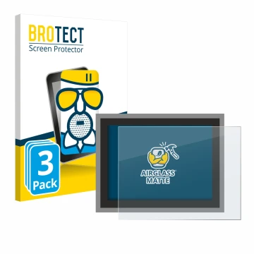 Front side of a product packaging with the brand logo BROTECT. Next to it is the device Megger MFT-X1 shown with the correspon