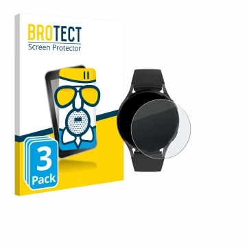 Front side of a product packaging with the brand logo BROTECT. Next to it is the device Levowatch EDGY shown with the correspo