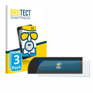 Front side of a product packaging with the brand logo BROTECT. Next to it is the device Porsche 911 Typ 992 right hand drive s
