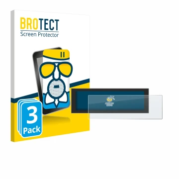 Front side of a product packaging with the brand logo BROTECT. Next to it is the device EcoFlow DELTA 3 Plus shown with the co