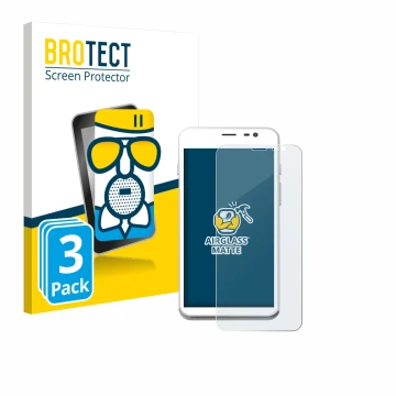 Front side of a product packaging with the brand logo BROTECT. Next to it is the device Pax CCV Fly A77 shown with the corresp