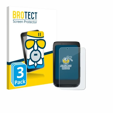 Front side of a product packaging with the brand logo BROTECT. Next to it is the device iGPSPORT BiNavi shown with the corresp