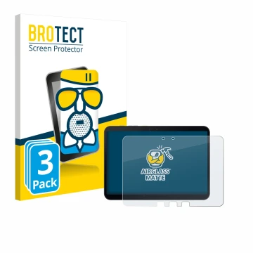 Front side of a product packaging with the brand logo BROTECT. Next to it is the device Samsung Galaxy Tab Active 5 Pro shown 