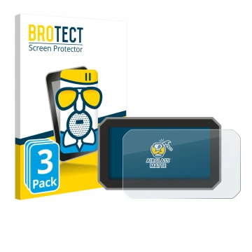 Front side of a product packaging with the brand logo BROTECT. Next to it is the device Honda Forza 2025 shown with the corres