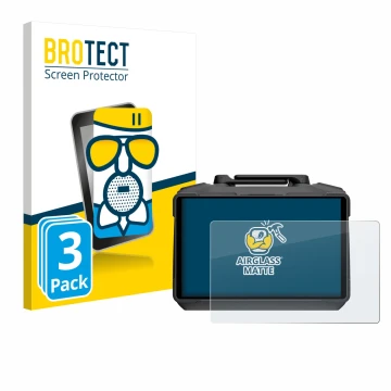 Front side of a product packaging with the brand logo BROTECT. Next to it is the device DJI RC Pro 2 shown with the correspond