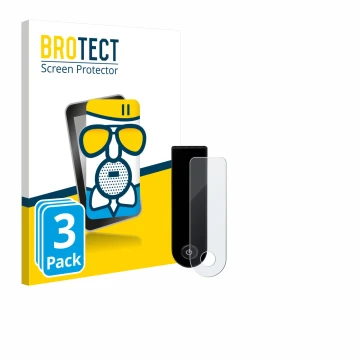 Front side of a product packaging with the brand logo BROTECT. Next to it is the device Xiaomi Electric Scooter 5 Max shown wi