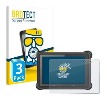 Front side of a product packaging with the brand logo BROTECT. Next to it is the device MSI ND52 shown with the corresponding 