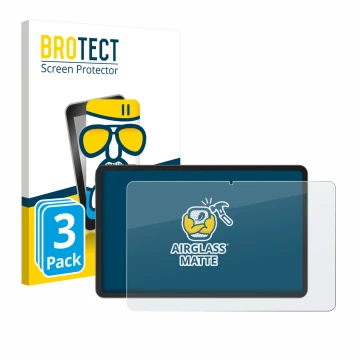 Front side of a product packaging with the brand logo BROTECT. Next to it is the device Doogee V Pad 12