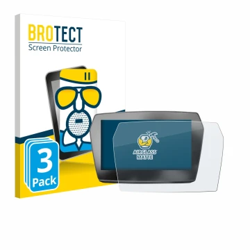 Front side of a product packaging with the brand logo BROTECT. Next to it is the device Voge 625 2025 shown with the correspon