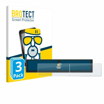 Front side of a product packaging with the brand logo BROTECT. Next to it is the device Hyundai Tucson Hybrid 2025 shown with 