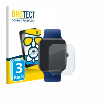 Front side of a product packaging with the brand logo BROTECT. Next to it is the device Decathlon CW500 M shown with the corre