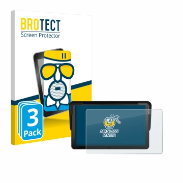 Front side of a product packaging with the brand logo BROTECT. Next to it is the device Carpuride V3 7