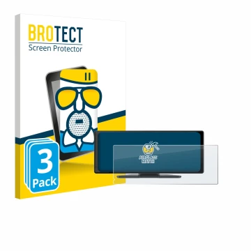 Front side of a product packaging with the brand logo BROTECT. Next to it is the device Carpuride V92 10.26