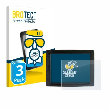 Front side of a product packaging with the brand logo BROTECT. Next to it is the device John Deere GreenStar shown with the co